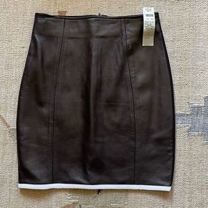 NWT cache leather skirt size XS-S
